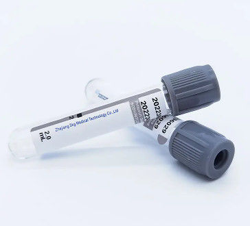 100pcs/package13x75mm 5ml Glucose Tube Plasma Blood Collection Tube PET / Grass Material
