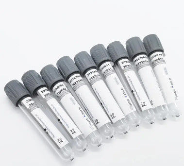 100pcs/package13x75mm 5ml Glucose Tube Plasma Blood Collection Tube PET / Grass Material
