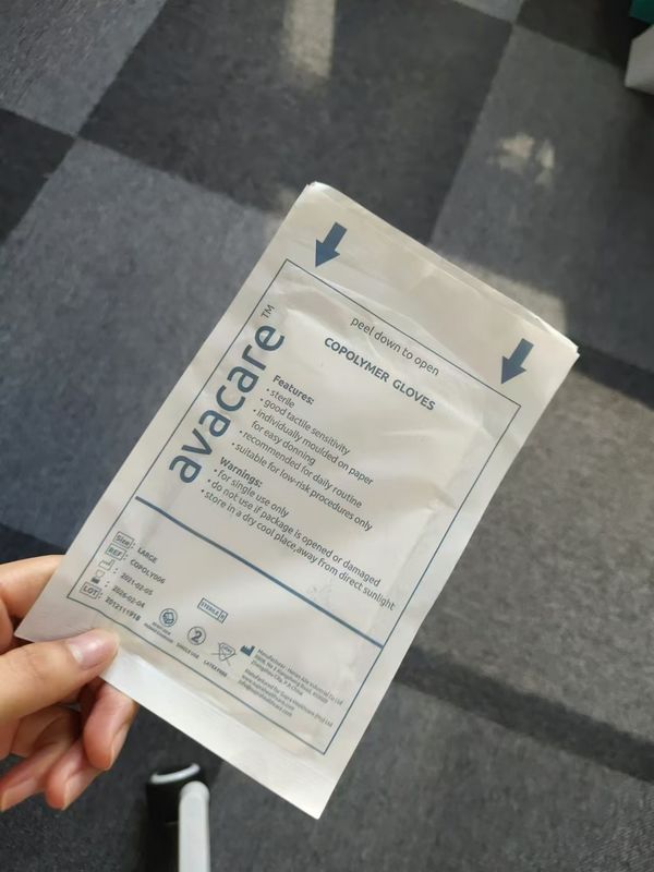 Custome Coploymer Gloves Sterile Good Tactile Sensitivity For Single Use Only
