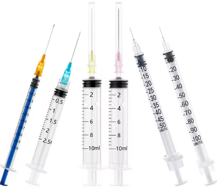 Medical Consumables Syringes Disposable Plastic Syringe 2cc 3cc 5cc Syringe With Luer Lock Luer Slip