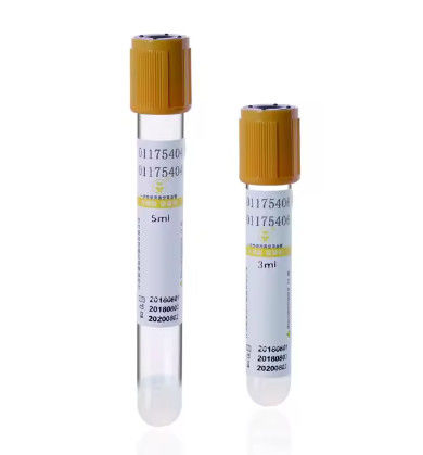CE Certified Medical Disposable Gel Clot Activator Tube PET Material Sterile Disposable Vacuum Blood Collection Tube