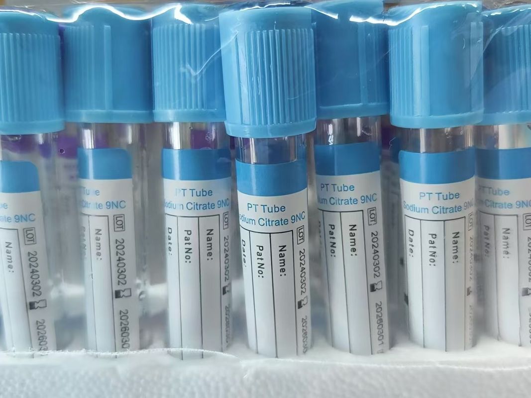 Blue Top PT Tube Sodium Citrate Tube Vacuumed Blood Collection Tube