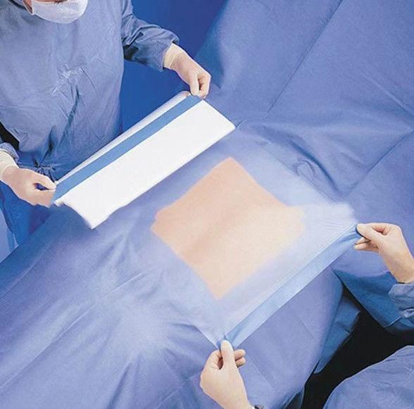Disposable Waterproof PU / PE Film Sterile Adhesive Surgical Incise Film