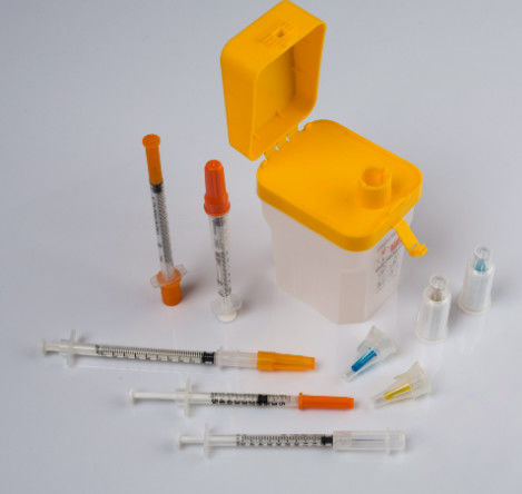 Medical Disposable Insulin Syringe 1ml 0.5ml 0.3ml Diabetic Insulin Syringe With Fixed Needle