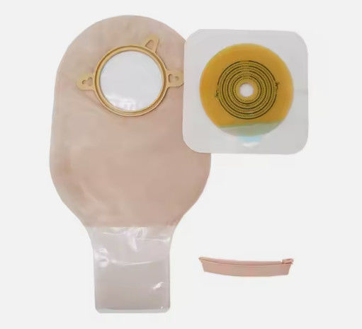 Drainable Ostomy Bag Colostomy 2 Piece Colostomy Bags 57mm With Hook And Loop Closure