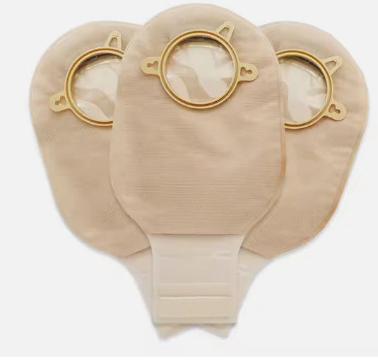 Drainable Ostomy Bag Colostomy 2 Piece Colostomy Bags 57mm With Hook And Loop Closure