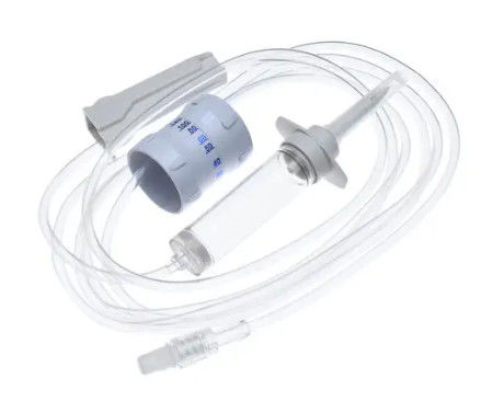 IV Infusion Set With Regulator IV Tubing Flow Regulator With Y Port Latex Free