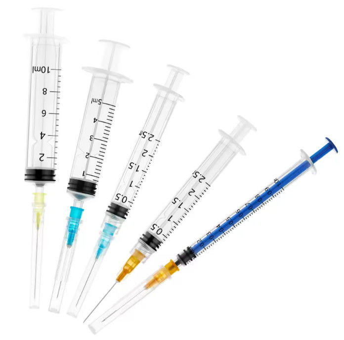 1ml 3 Ml 5ml 10ml 20ml 60ml Disposable Plastic Luer Lock Syringes With Needle