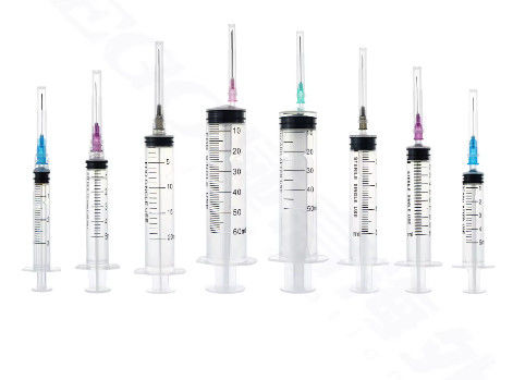 1ml 3 Ml 5ml 10ml 20ml 60ml Disposable Plastic Luer Lock Syringes With Needle