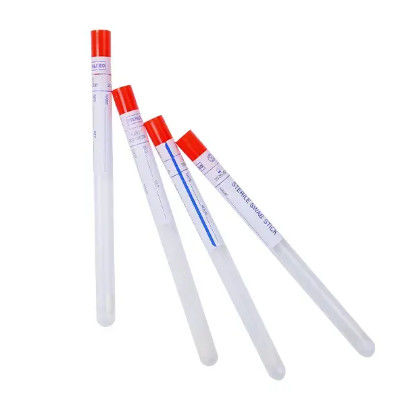Sampling Sterile Swab Stick Disposable Sleeve Nasal Cervical Specimen Collection Transport Swab With Tube
