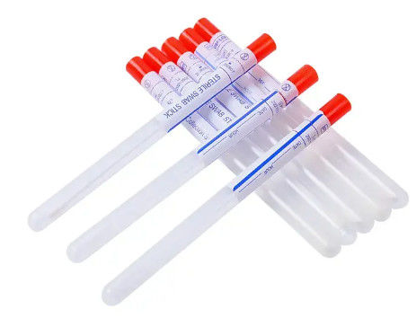 Sampling Sterile Swab Stick Disposable Sleeve Nasal Cervical Specimen Collection Transport Swab With Tube