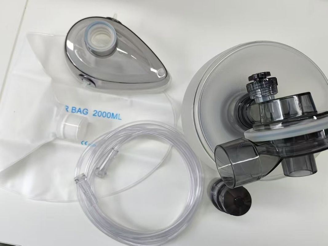 2000ml Adult Silicone Manual Resuscitator Breathing Bag Manual Resuscitator Artificial