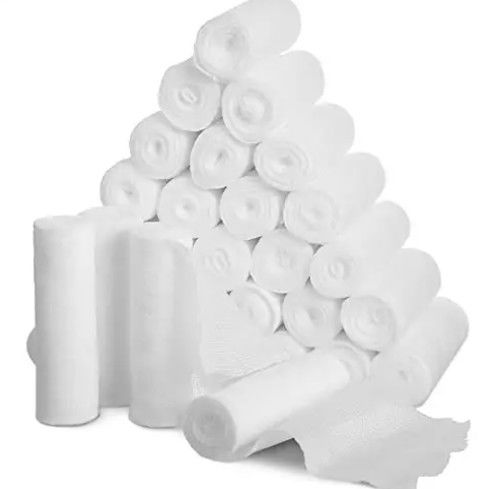100% Cotton Medical Supplies Wound Healing Stretch Gauze Bandage Roll