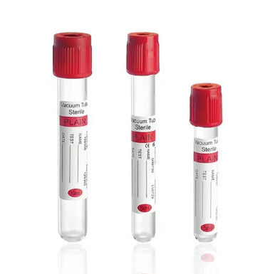 Red Cap Plasma Separation Tube Vacuum Blood Collection Tube No Additive Tube