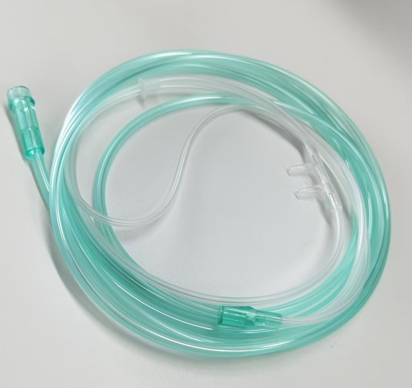 2.1m Adult Nasal Oxygen Cannula With Soft Curved Prong Applying For Surgical Medical