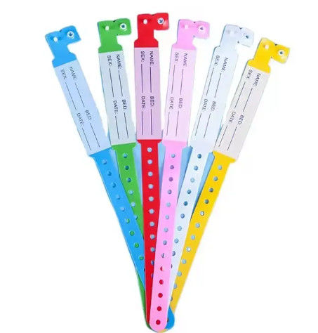 Eco-Friendly Elastic Wristbands Patient Identification Bracelets For Patient Identification In Hospitals