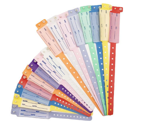 Eco-Friendly Elastic Wristbands Patient Identification Bracelets For Patient Identification In Hospitals