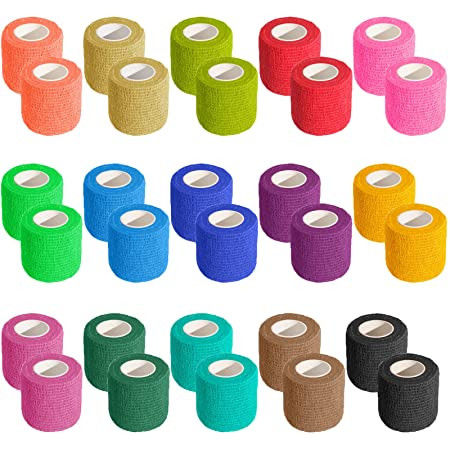 7.5cm*4.5m Cotton And Spandex Fabric Tear Stretch Adhesive Bandage Custmed