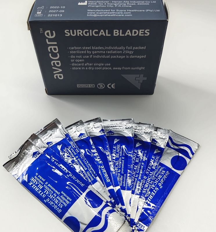 Disposable Surgical Blade Sterile Stainless Steel Carbon Steel Surgical Scalpel Blade
