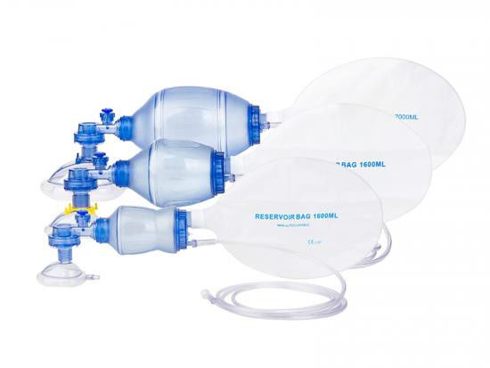 1600ml PVC Adult Manual Resuscitator Breathing Bag Manual Resuscitator Ambu Bag+Oxygen Tube