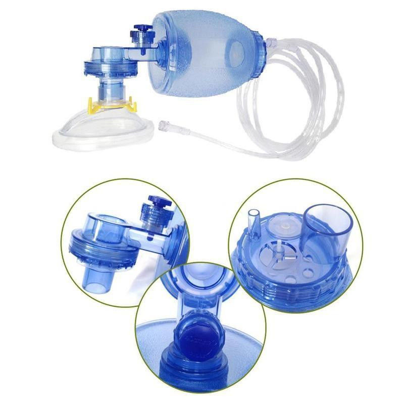 1600ml PVC Adult Manual Resuscitator Breathing Bag Manual Resuscitator Ambu Bag+Oxygen Tube