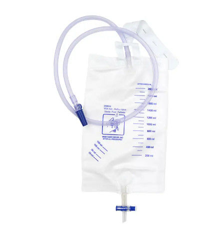 2000ml Medical Urine Meter Men'S Urine Collection Bag Set Leg Urine Disposable Bag With T-tapp Valve
