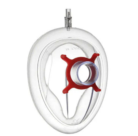 CE Approved Disposable Adult Air Cushion PVC Anesthesia Mask With Cushion For Face