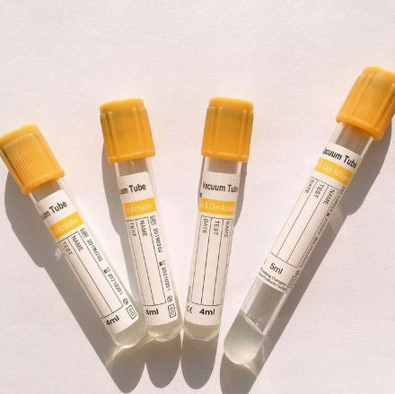 CE Certified Vacuum Venous Yellow Cap Gel Clot Activator Serum Blood Collection Tube