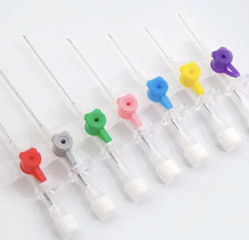 Medical Sterile 14G 18G 20G 22G 24G 26G Iv Cannula With Wings With Port