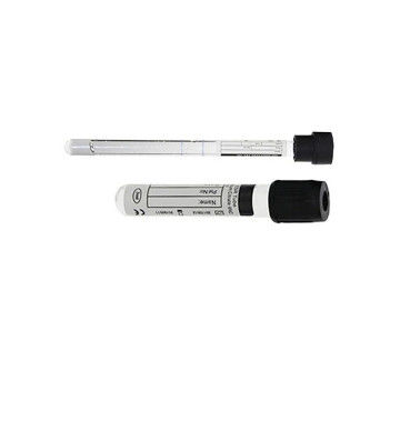 ESR Vacuum Blood Collection Tube Black Cover Sodium Citrate Vacutainer Tubes With CE