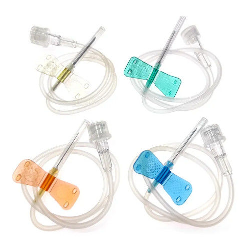Scalp Vein Set Medical 19G 20G 21G 22G 23G 24G 25G 26G 27G Butterfly Needle With Double Wing