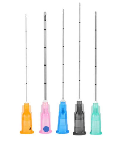 18g 21g 23g 25g 27g Disposable Cosmetic Dermal Filler Sleeve Facial Lift Blunt Tip Cannula Needle