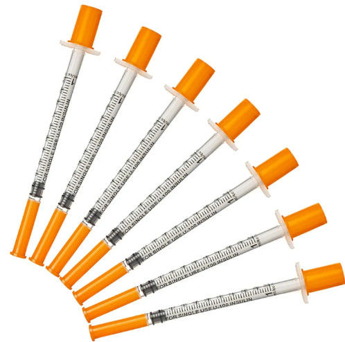 CE Approved Medical Disposable Safety 0.5ml 31G Single Use Insulin Syringe with Needle Professional Made
