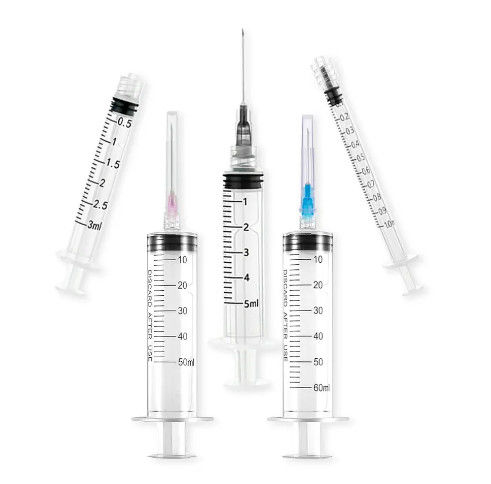 Medical Syringes Disposable Syringe Plastic Injection Syringe 1cc 2cc 3cc 5cc 1ml 3ml 5ml 10ml Manufacturer