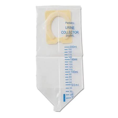 Medical Pediatric Urine Collector Bag PVC Transparent 100ml 200ml 500ml Drainage Urine Leg Bag