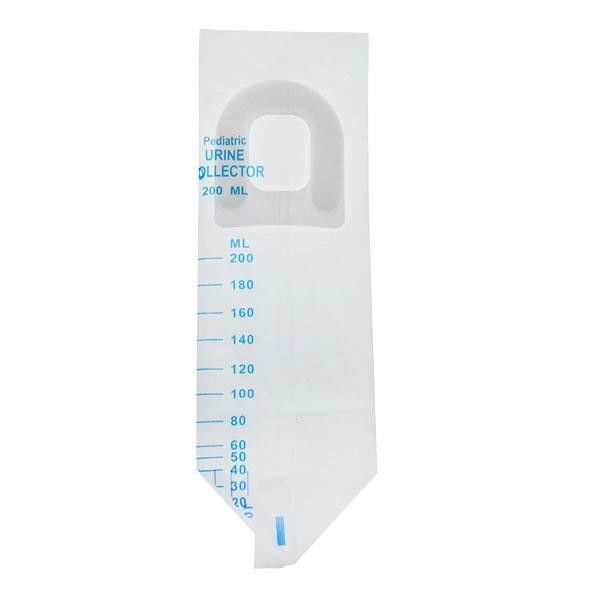 Medical Pediatric Urine Collector Bag PVC Transparent 100ml 200ml 500ml Drainage Urine Leg Bag