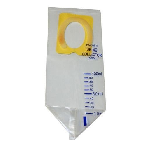 Medical Pediatric Urine Collector Bag PVC Transparent 100ml 200ml 500ml Drainage Urine Leg Bag