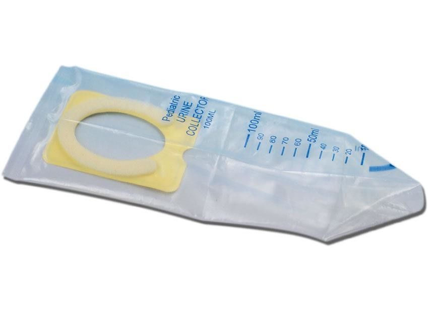 Medical Pediatric Urine Collector Bag PVC Transparent 100ml 200ml 500ml Drainage Urine Leg Bag
