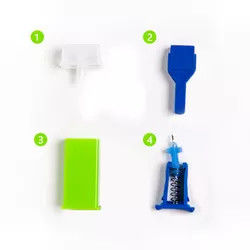 Medical Sterile Disposable Automatic Safety Blood Lancets Pressure Activated Design