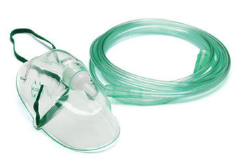 Wholesale Cheap Prices Transparent Medical Material PVC Oxygen Mask For Hospital With 2.1m Tubing
