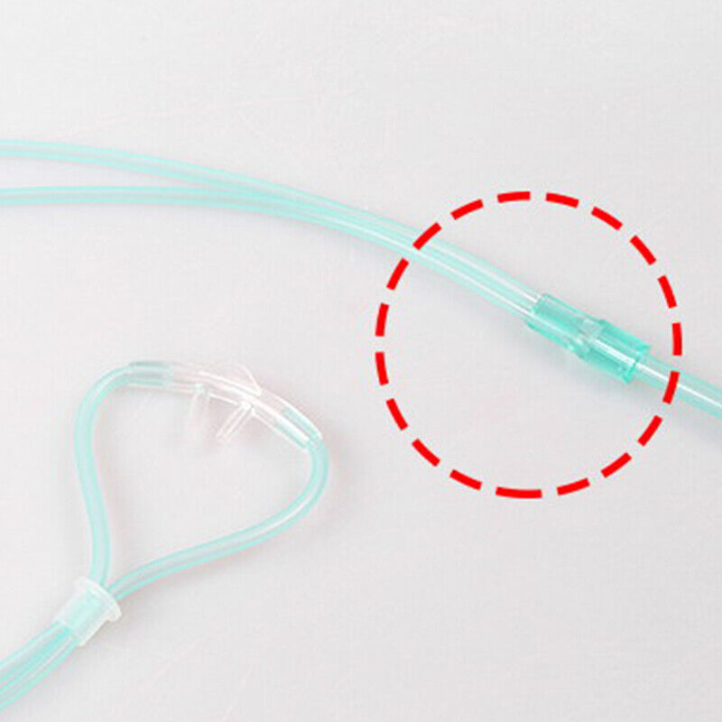 100% PVC Disposable Nasal Oxygen Cannula Standard Prongs Infant / Pediatric / Adult