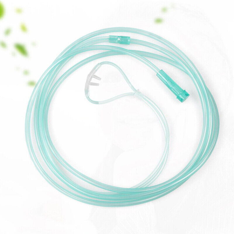 100% PVC Disposable Nasal Oxygen Cannula Standard Prongs Infant / Pediatric / Adult