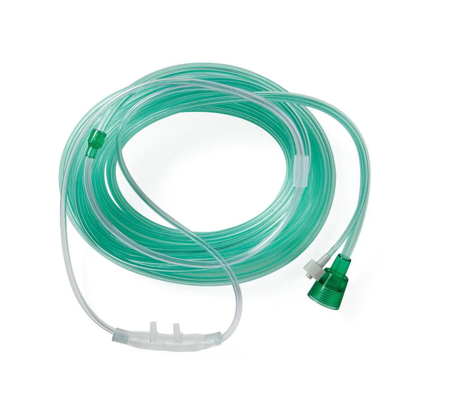 Disposable Soft Prong O2+CO2 Sampling Cannula For Adult Child With 2.1 Tube