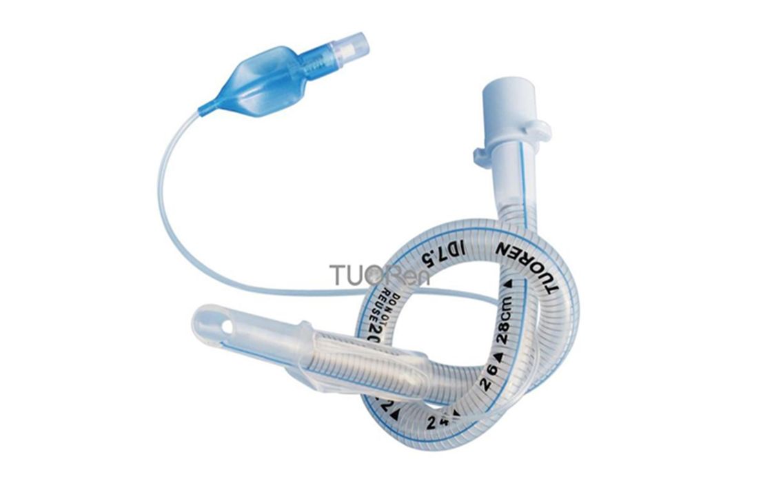 3mm-9mm Medical PVC Reinforced Cuffed Endotracheal Tube With A Spiral Wire