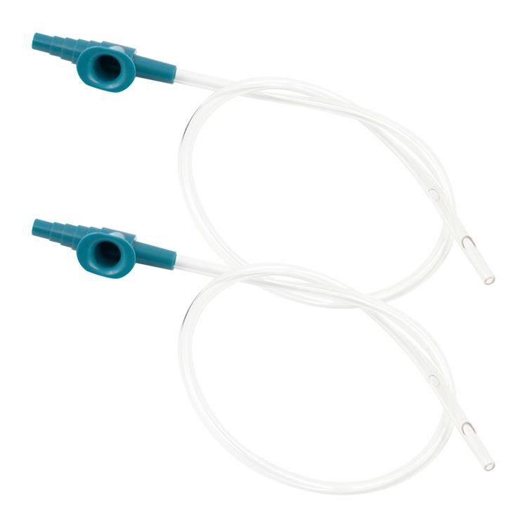 CE Approved Medical Disposable Suction Catheter With T Type Connector Color Code Suction Tube