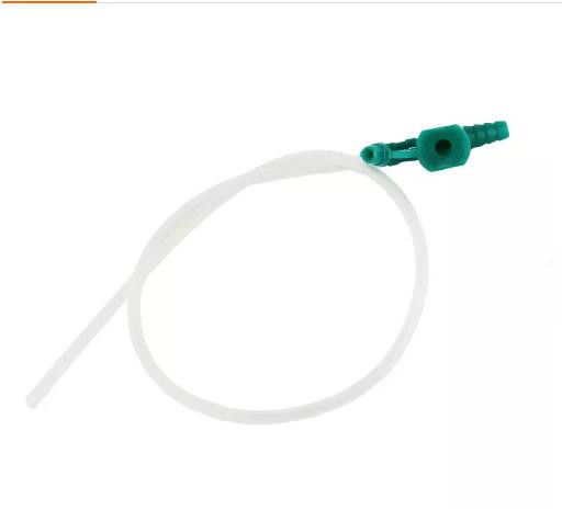 CE Approved Medical Disposable Suction Catheter With T Type Connector Color Code Suction Tube