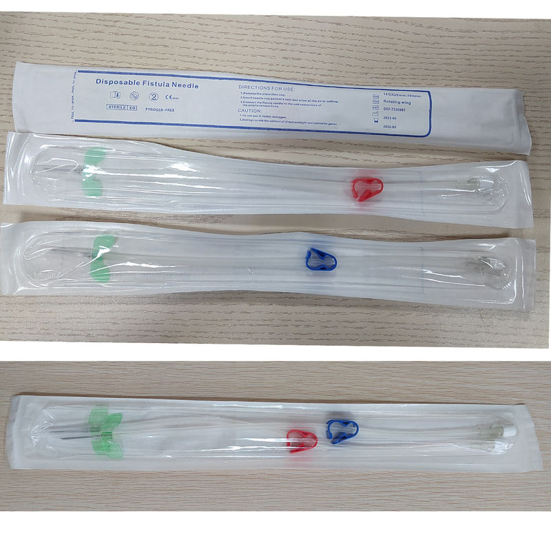 Medical Disposable Arteriovenous Fistula Puncture Needle Av Fistula Needle 17g For Hospital Use