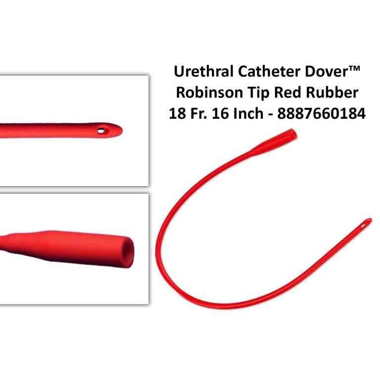 6Fr 10Fr 24Fr One Way Latex Foley Catheter With Red Color Length 270mm 400mm