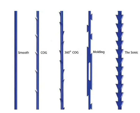 Pdo barbed knotless barbed surgical suture Bi/Uni-directonal absorbable knotless barbed PDO suture